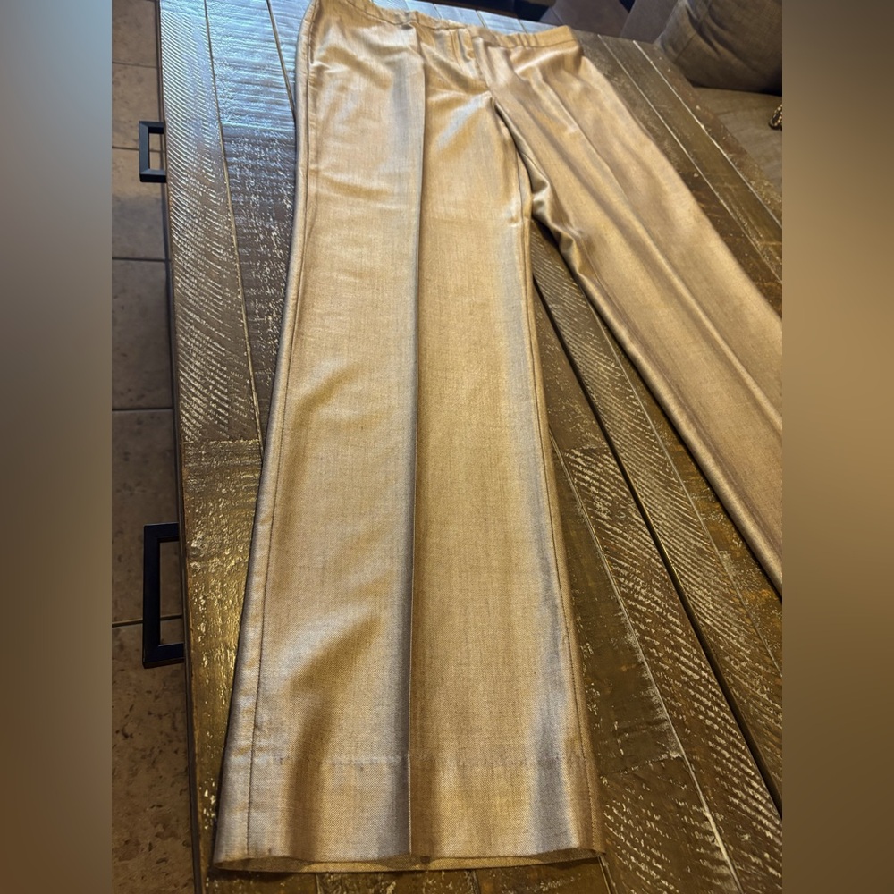 AGNONA Elegant Women's Gold/Khaki Trousers🤩